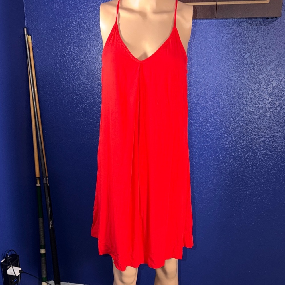 Michael Stars Bold Red Strappy Dress